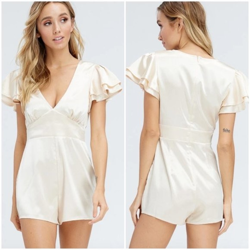 Champagne Romper Size M